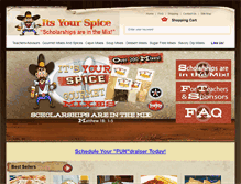 Tablet Screenshot of itsyourspice.com